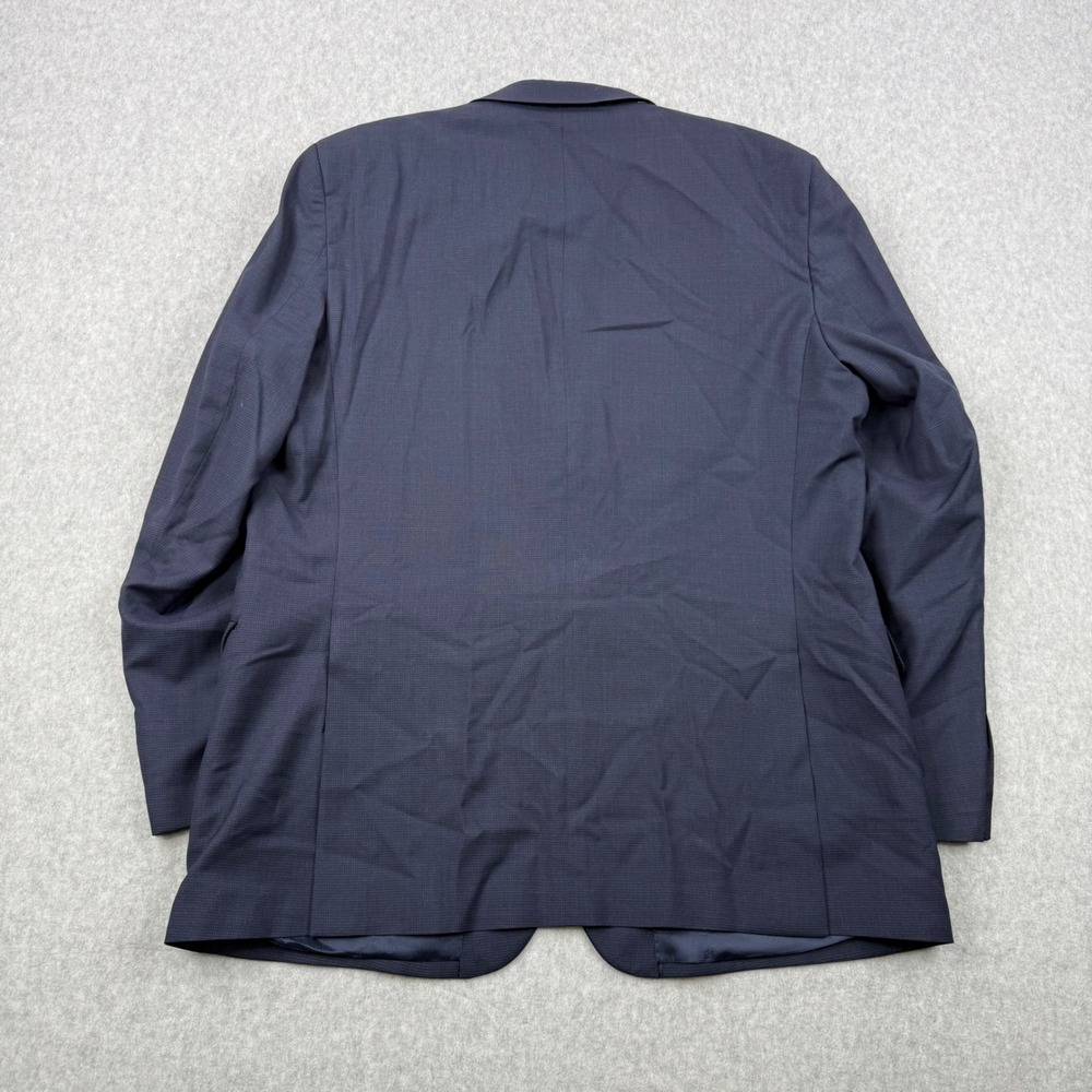 Ermenegildo Zegna Blazer Mens 46L Navy Blue Wool Saks Fifth Avenue Traveller - Picture 7 of 16